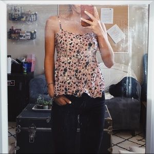 Floral American Eagle tank top
